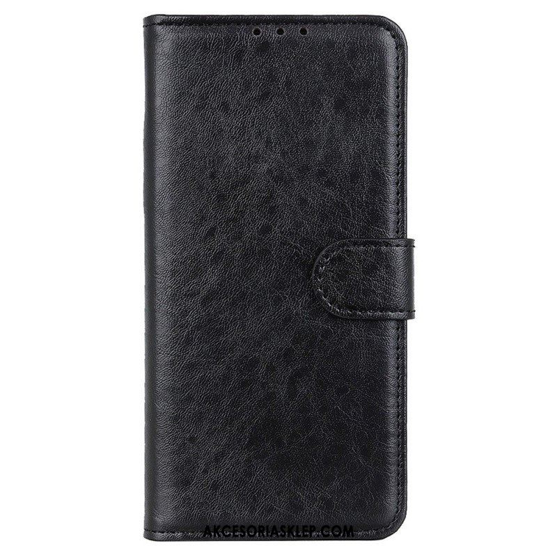 Etui Folio do Realme GT Neo 3 Klasyczna Sztuczna Skóra