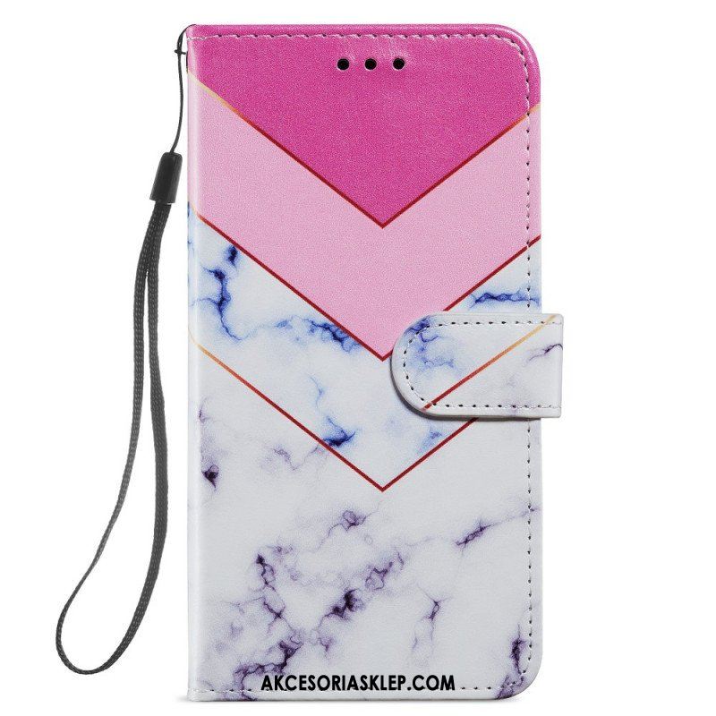 Etui Folio do Samsung Galaxy A13 5G / A04s Intensywny Marmur