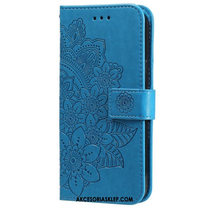 Etui Folio do Samsung Galaxy A13 5G / A04s Kwiatowa Mandala