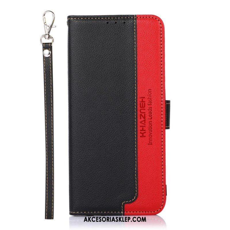 Etui Folio do Samsung Galaxy A13 5G / A04s Rfid Khazneh W Stylu Liczi