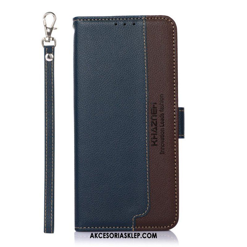 Etui Folio do Samsung Galaxy A13 5G / A04s Rfid Khazneh W Stylu Liczi