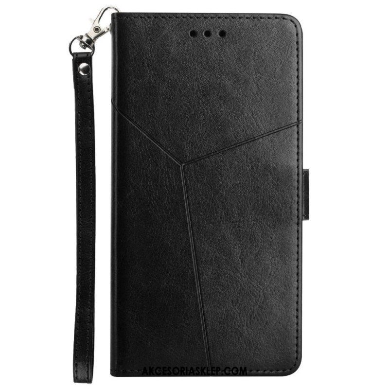 Etui Folio do Samsung Galaxy A13 5G / A04s Stylowa Skórzana Konstrukcja Geo Y