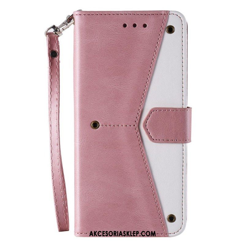 Etui Folio do Samsung Galaxy A13 Szwy W Dotyku