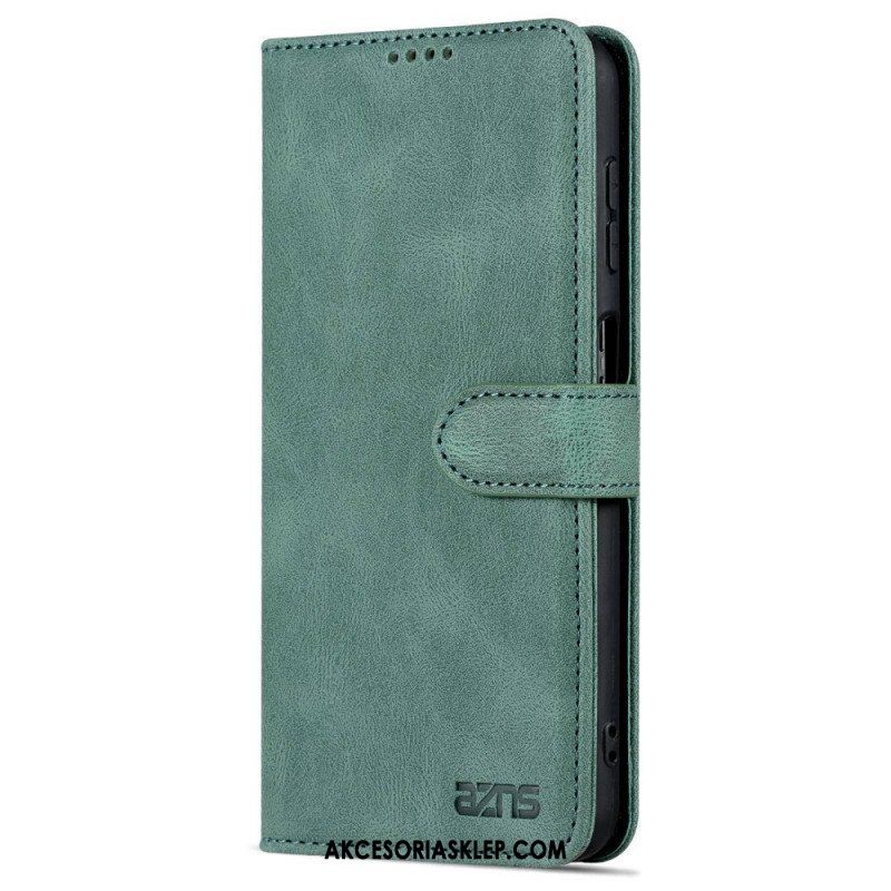 Etui Folio do Samsung Galaxy A13 z Łańcuch Paski W Stylu Vintage Azns