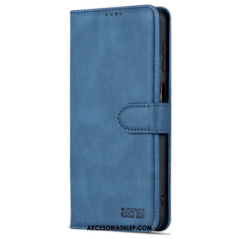 Etui Folio do Samsung Galaxy A13 z Łańcuch Paski W Stylu Vintage Azns