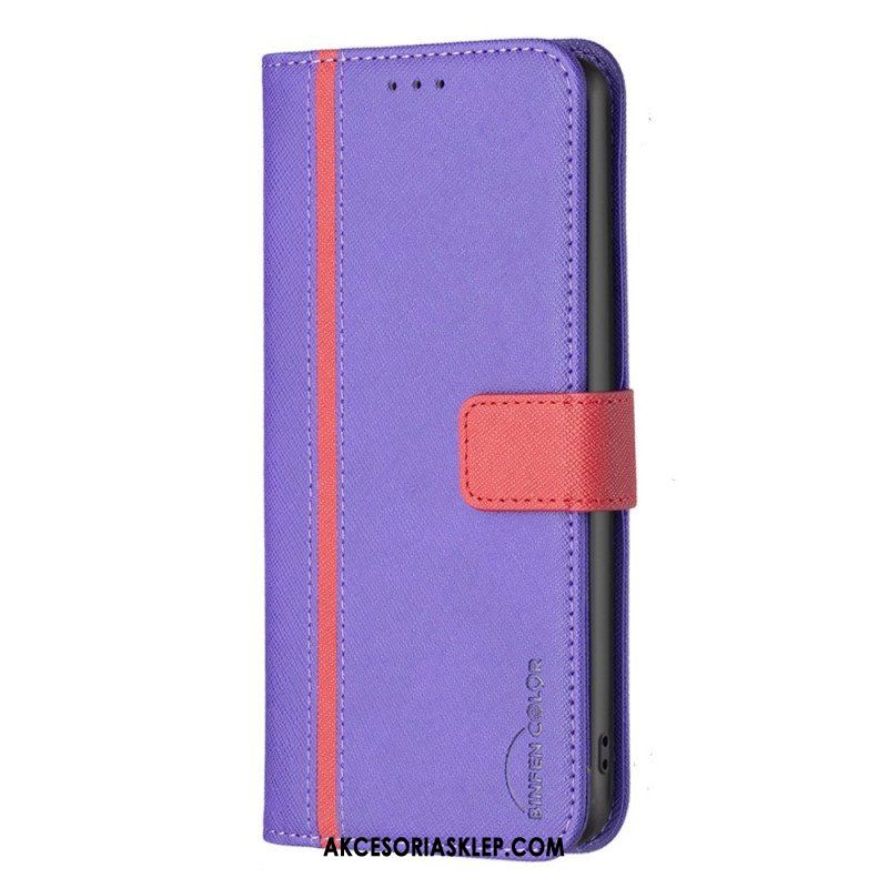 Etui Folio do Samsung Galaxy A14 / A14 5G Dwukolorowy Kolor Binfen