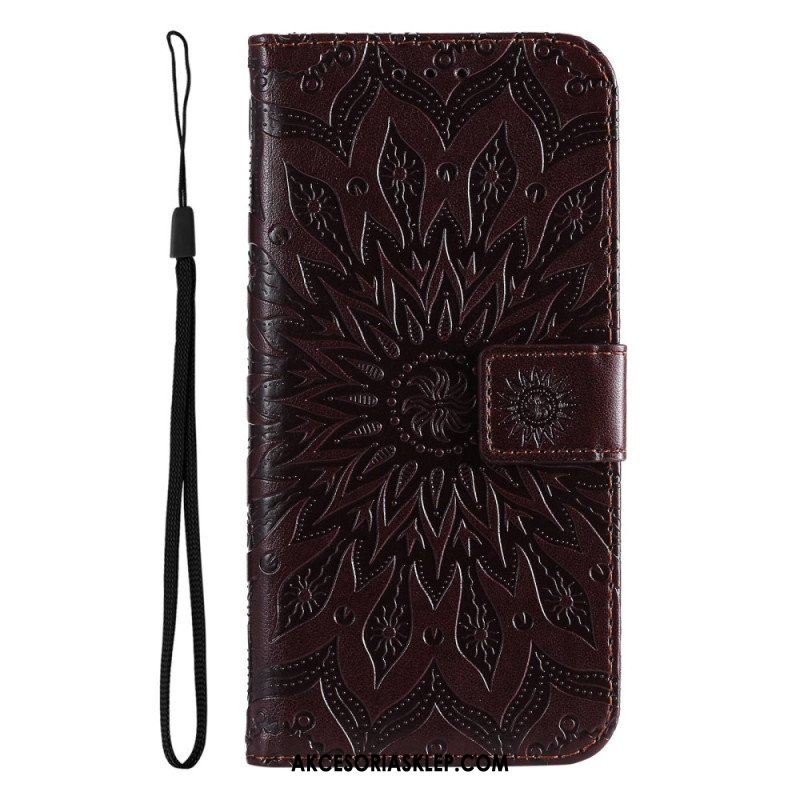 Etui Folio do Samsung Galaxy A14 / A14 5G Mandala Sun Ze Smyczą