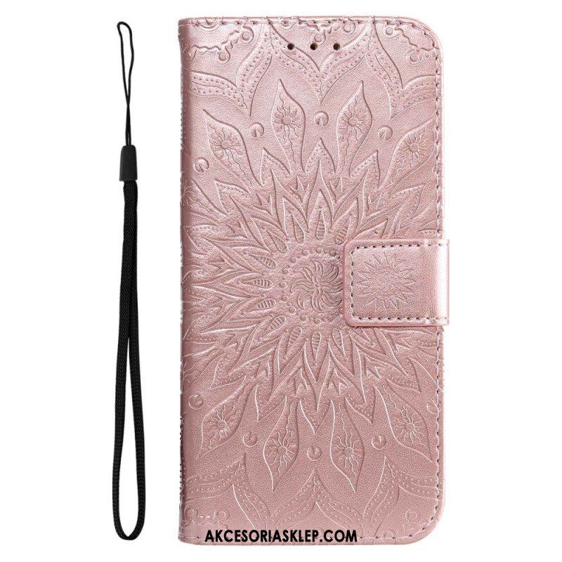 Etui Folio do Samsung Galaxy A14 / A14 5G Mandala Sun Ze Smyczą