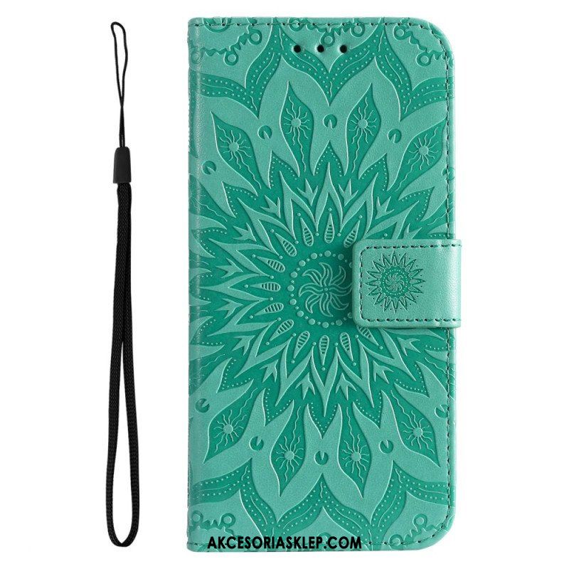 Etui Folio do Samsung Galaxy A14 / A14 5G Mandala Sun Ze Smyczą