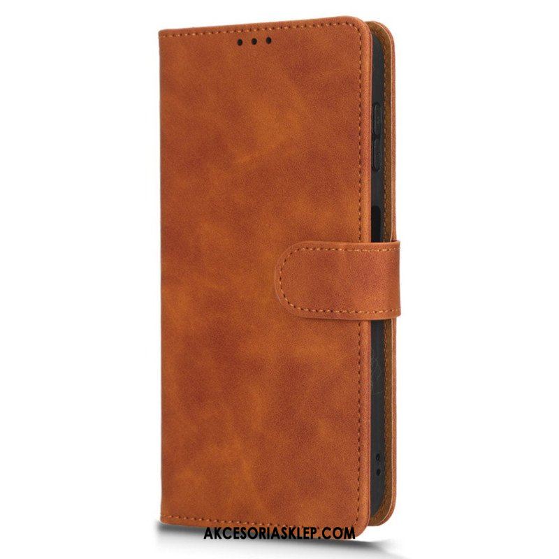 Etui Folio do Samsung Galaxy A14 / A14 5G z Łańcuch Zwykły Z Paskiem