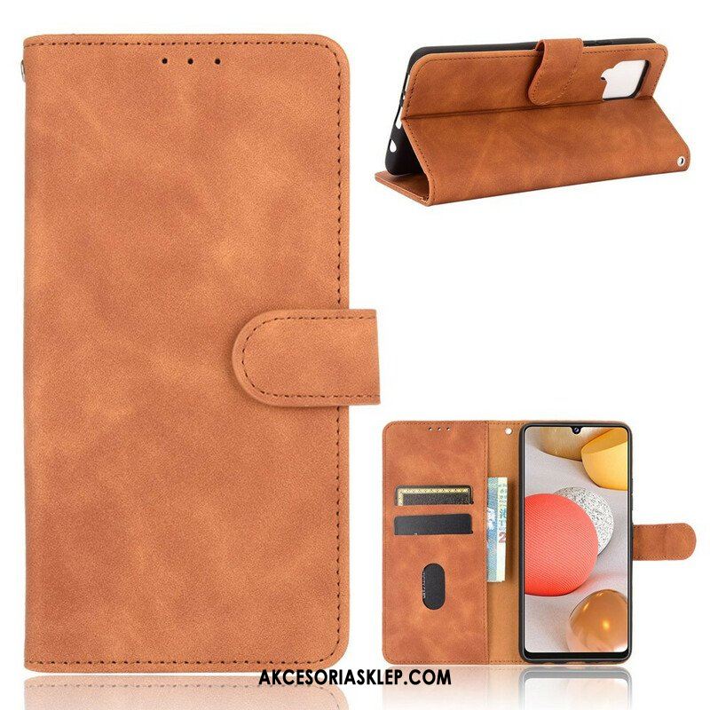 Etui Folio do Samsung Galaxy A42 5G Dotyk Skóry