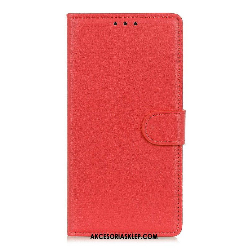 Etui Folio do Samsung Galaxy A42 5G Tekstura Liczi