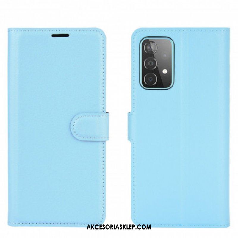 Etui Folio do Samsung Galaxy A52 4G / A52 5G / A52s 5G Klasyczne Liczi