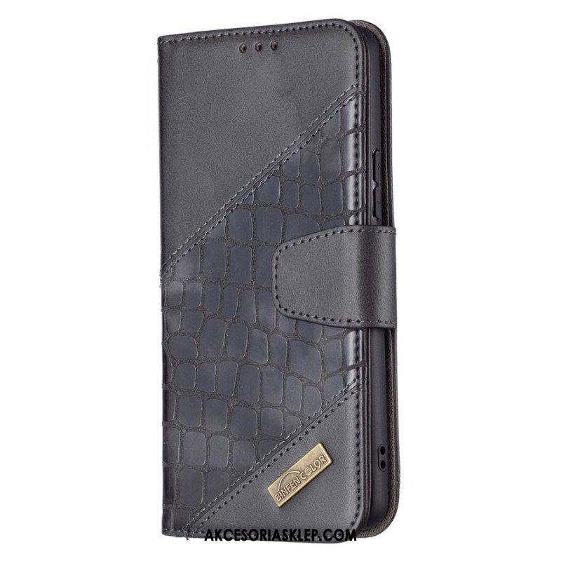 Etui Folio do Samsung Galaxy A53 5G Kolor Skóry Krokodyla Binfen