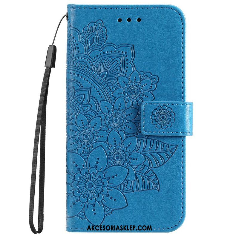 Etui Folio do Samsung Galaxy A53 5G Kwiatowa Mandala