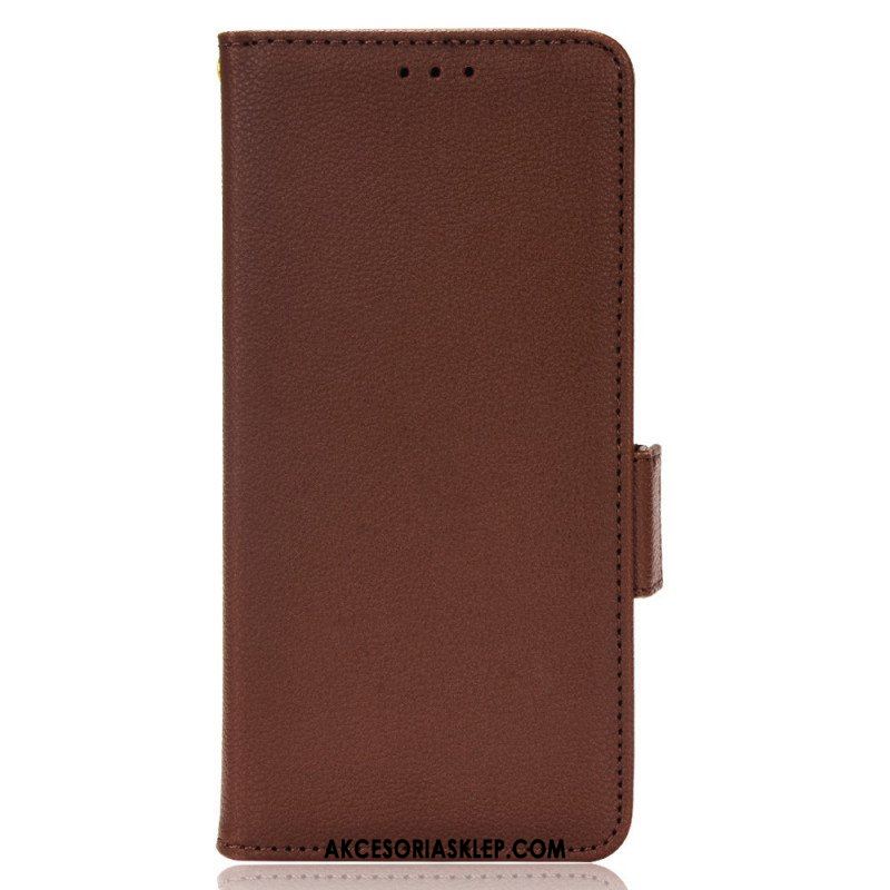 Etui Folio do Samsung Galaxy A53 5G Tradycyjna Sztuczna Skóra Liczi