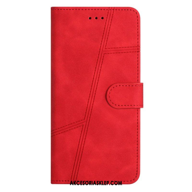 Etui Folio do Samsung Galaxy A53 5G z Łańcuch Linie Smyczy