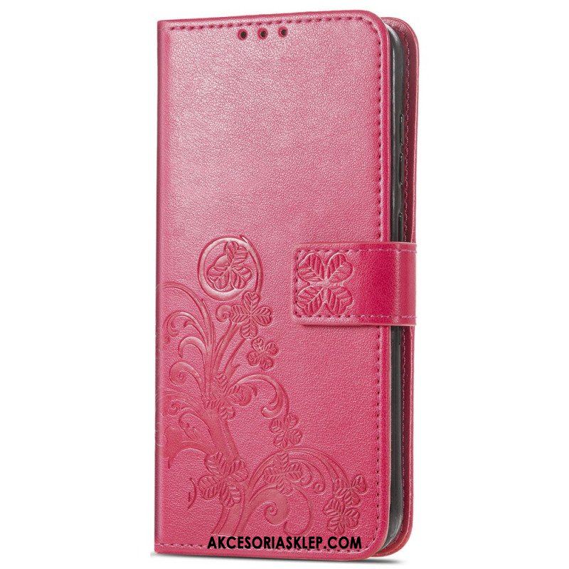 Etui Folio do Samsung Galaxy A54 5G Czterolistna Koniczyna