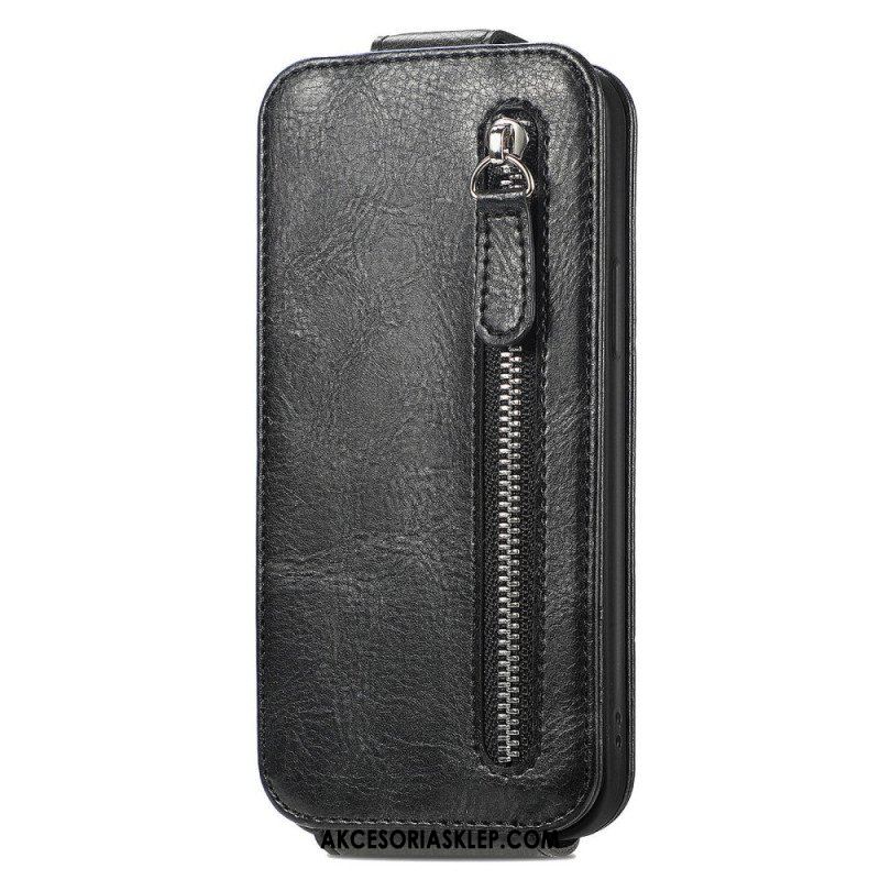 Etui Folio do Samsung Galaxy A54 5G Portfel Skórzany Futerał Pionowe Przerzucanie Z Portfelem