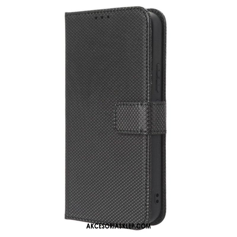 Etui Folio do Samsung Galaxy A54 5G z Łańcuch Styl Z Paskami