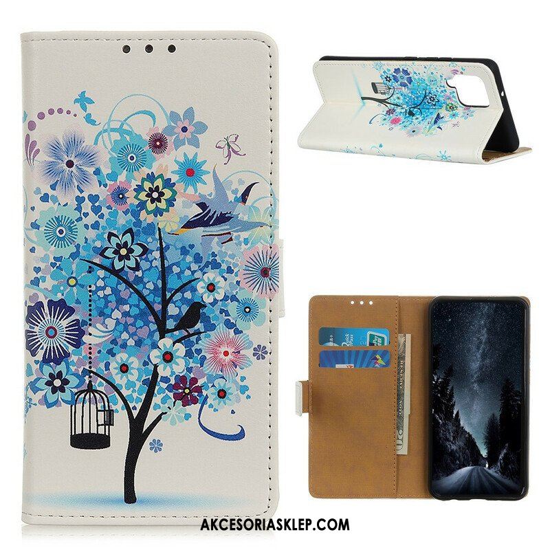 Etui Folio do Samsung Galaxy M12 / A12 Kwitnące Drzewo