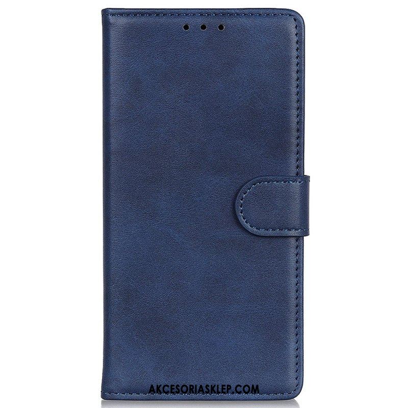 Etui Folio do Samsung Galaxy M13 Matowa Sztuczna Skóra