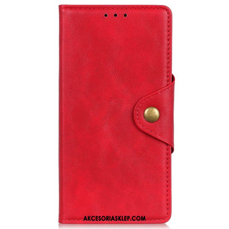 Etui Folio do Samsung Galaxy M13 Przycisk Zapięcia