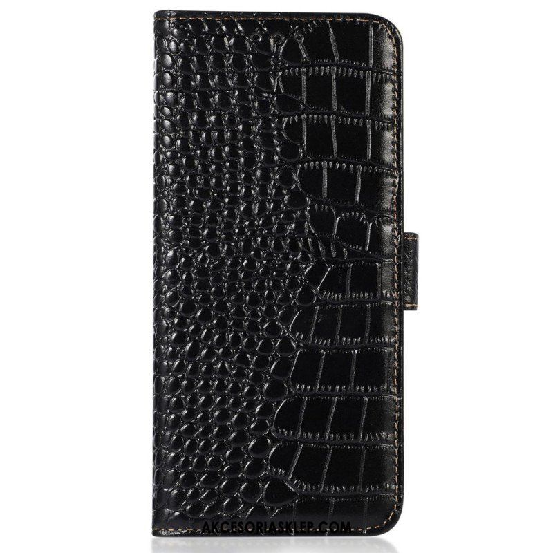 Etui Folio do Samsung Galaxy M13 Rfid W Stylu Krokodyla