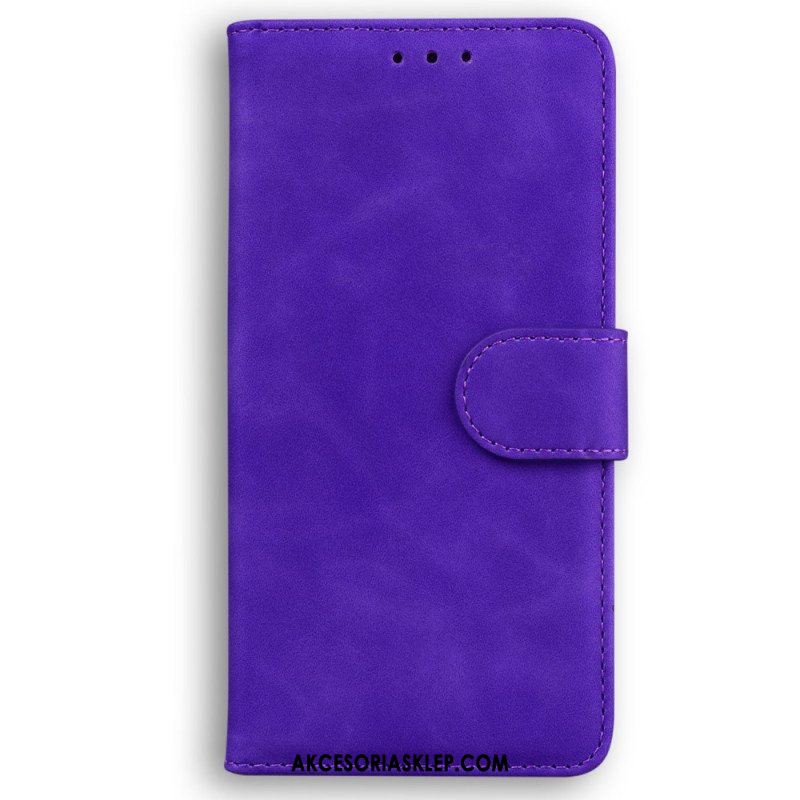 Etui Folio do Samsung Galaxy M13 Skórzany Efekt Couture