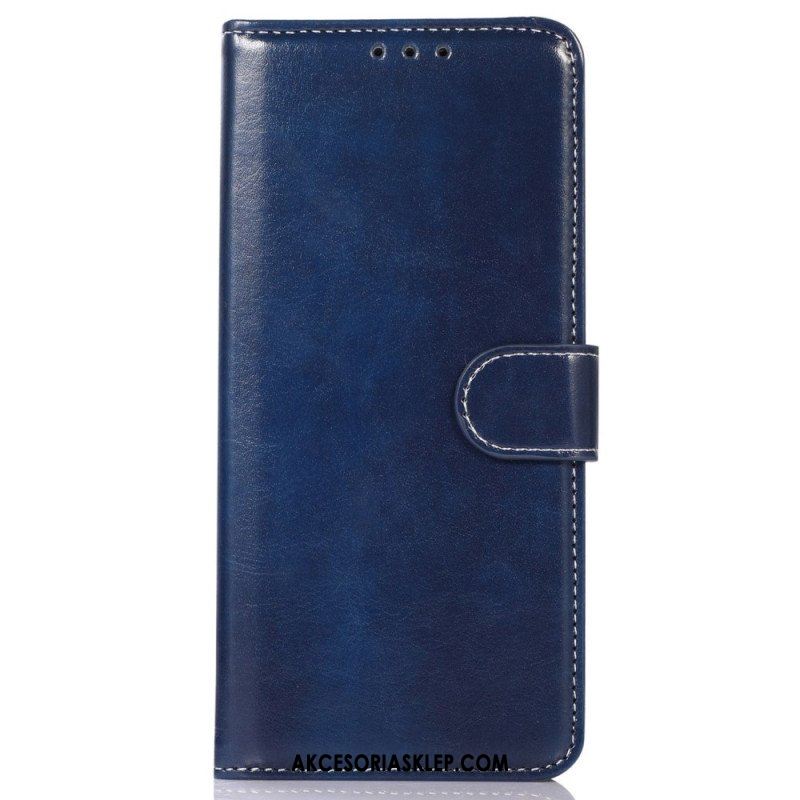 Etui Folio do Samsung Galaxy M13 Skórzany Styl I Szwy