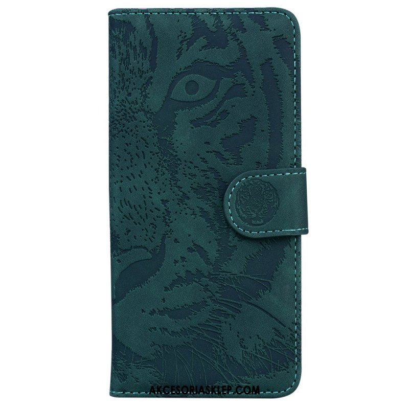 Etui Folio do Samsung Galaxy M13 Ślad Tygrysa