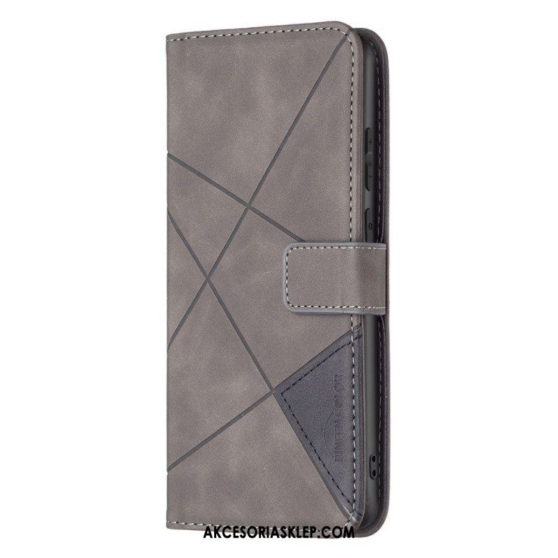 Etui Folio do Samsung Galaxy M23 5G Kolorowe Trójkąty Binfena