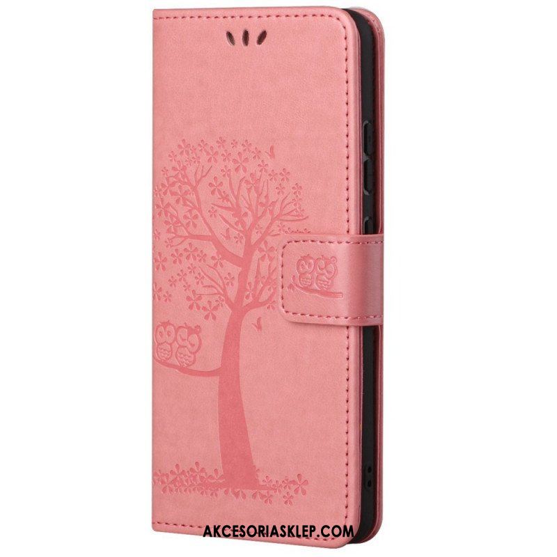 Etui Folio do Samsung Galaxy M23 5G Sowa Drzewo