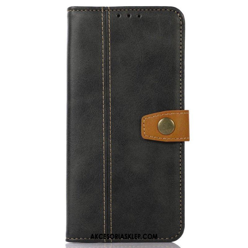 Etui Folio do Samsung Galaxy M23 5G Taśma Tapicerska