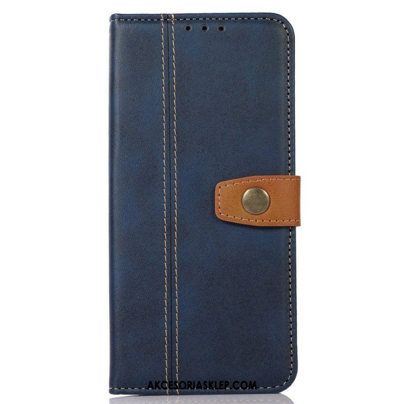 Etui Folio do Samsung Galaxy M23 5G Taśma Tapicerska