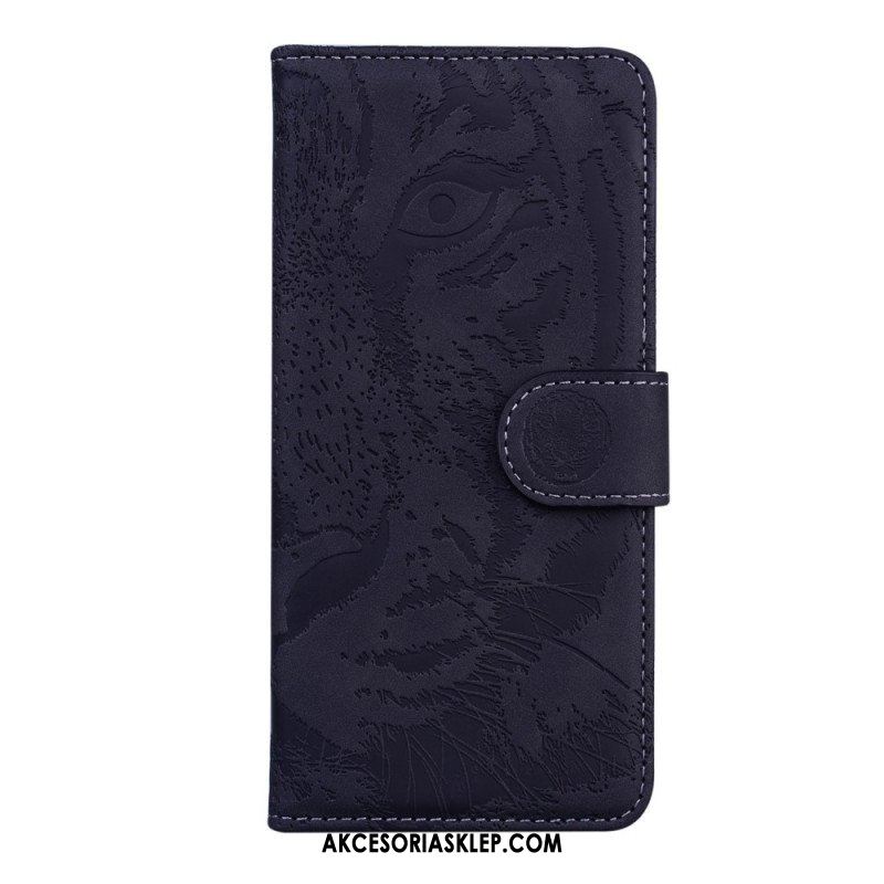 Etui Folio do Samsung Galaxy M32 Nadruk Twarzy Tygrysa