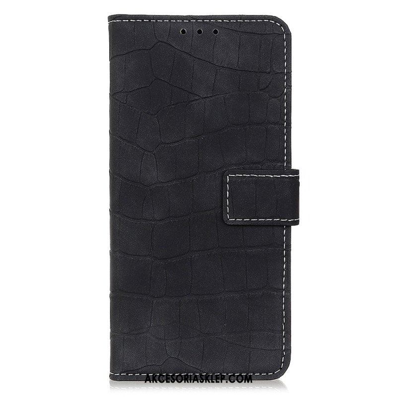 Etui Folio do Samsung Galaxy M33 5G Efekt Skóry Krokodyla