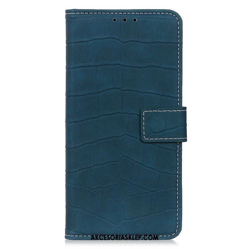 Etui Folio do Samsung Galaxy M33 5G Efekt Skóry Krokodyla