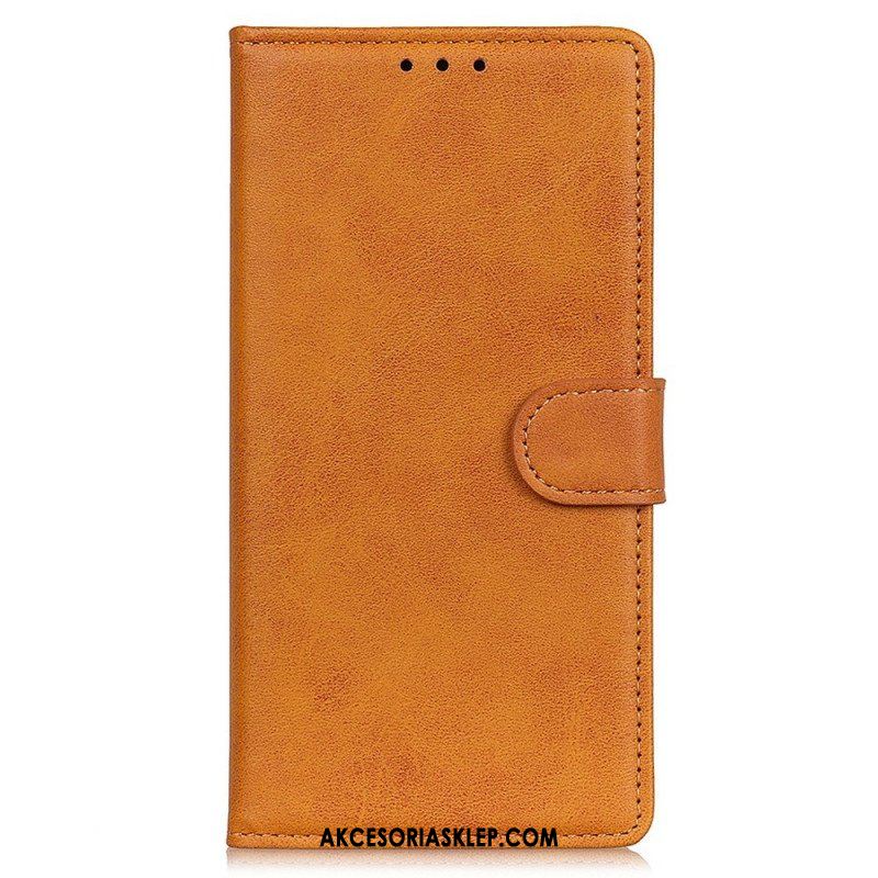 Etui Folio do Samsung Galaxy M33 5G Matowa Sztuczna Skóra