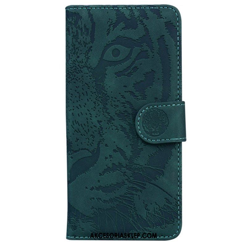 Etui Folio do Samsung Galaxy M33 5G Nadruk Tygrysa