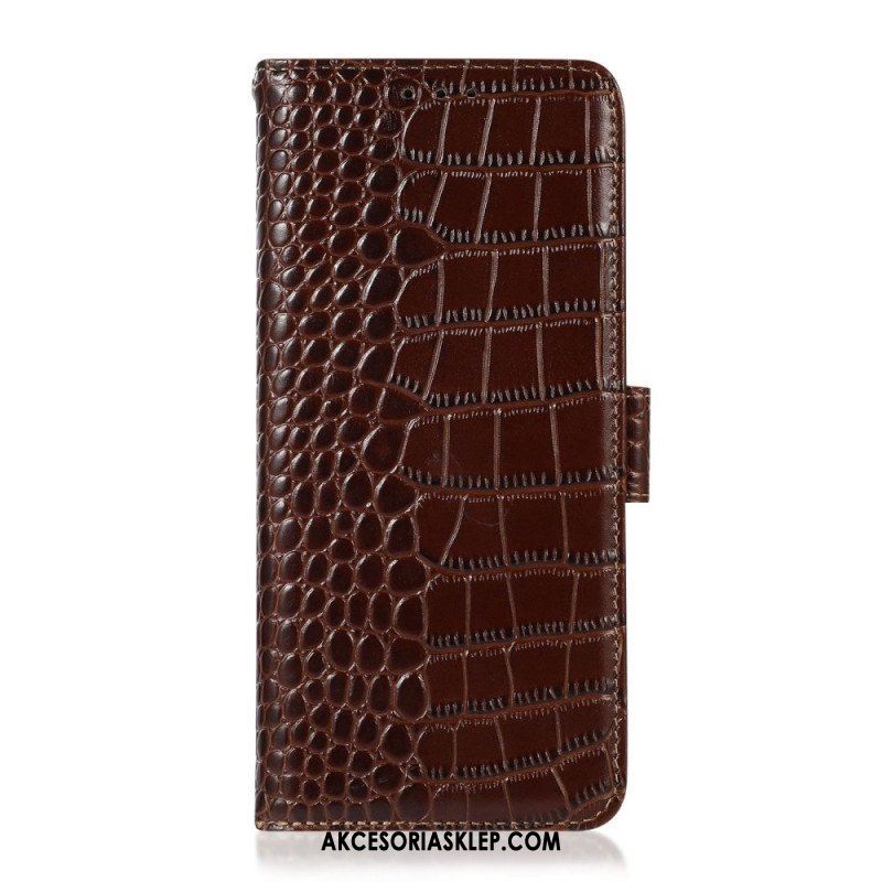 Etui Folio do Samsung Galaxy M33 5G Rfid W Stylu Krokodyla