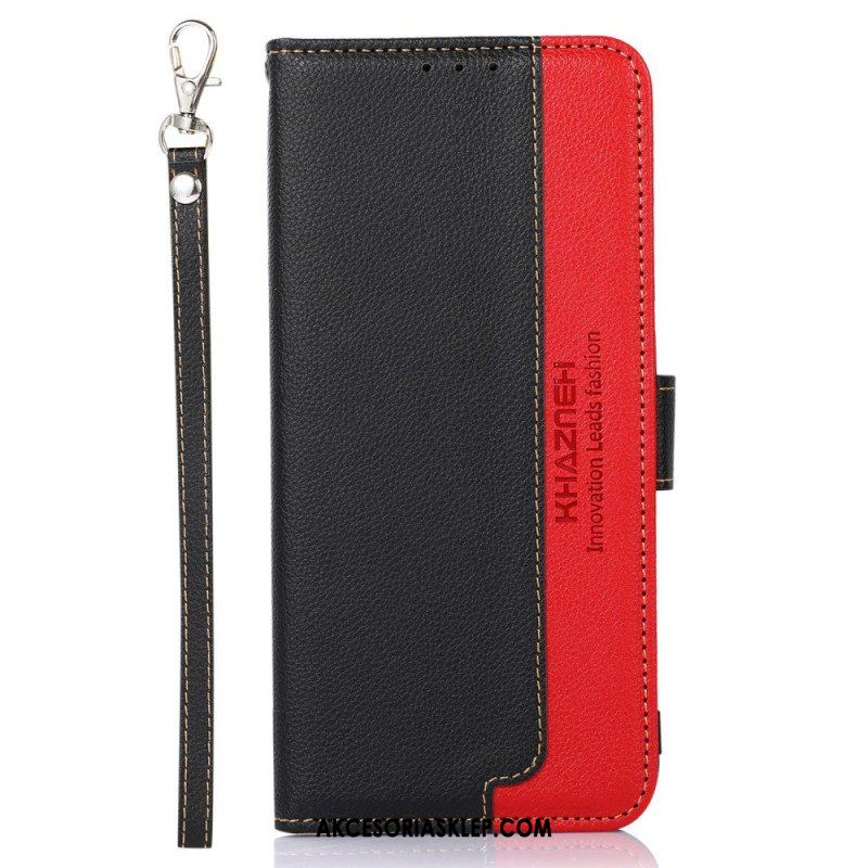 Etui Folio do Samsung Galaxy M52 5G Rfid Khazneh W Stylu Liczi