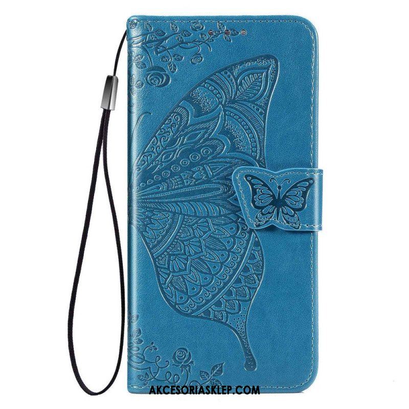 Etui Folio do Samsung Galaxy M53 5G Barokowy Motyl