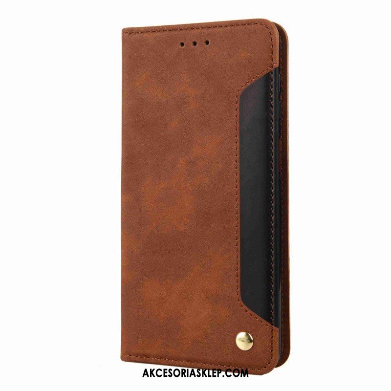 Etui Folio do Samsung Galaxy M53 5G Dwukolorowa Elegancja