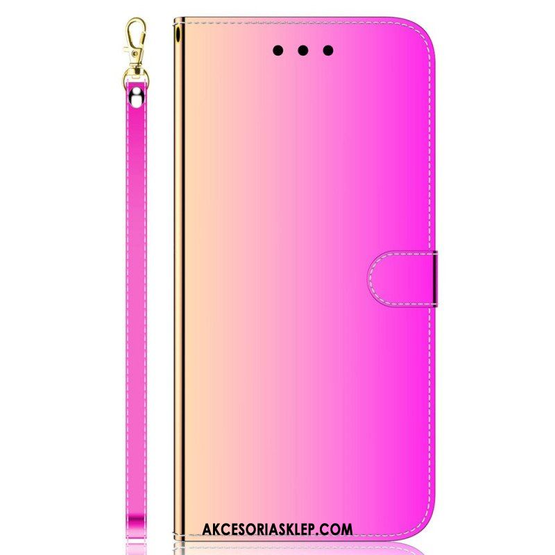 Etui Folio do Samsung Galaxy M53 5G Lustro I Smycz