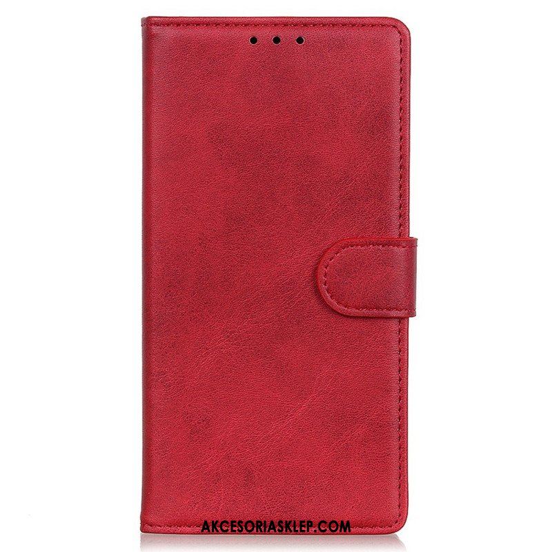 Etui Folio do Samsung Galaxy M53 5G Matowa Sztuczna Skóra