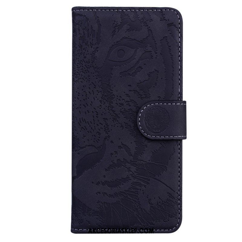 Etui Folio do Samsung Galaxy M53 5G Nadruk Tygrysa