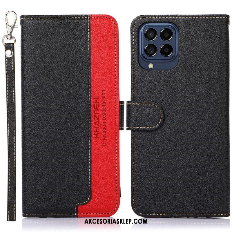 Etui Folio do Samsung Galaxy M53 5G Rfid Khazneh W Stylu Liczi