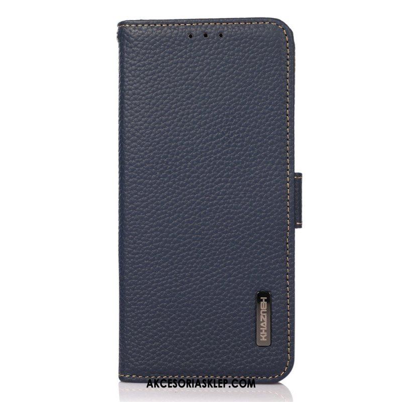 Etui Folio do Samsung Galaxy M53 5G Skóra Liczi Khazneh Rfid