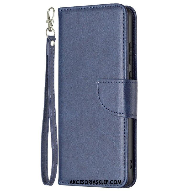 Etui Folio do Samsung Galaxy M53 5G Ukośne Zapięcie Z Paskiem